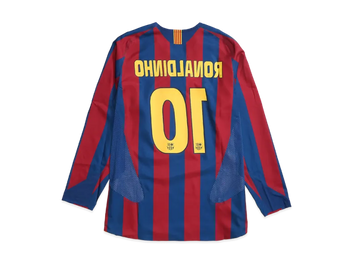 Nike FC Barcelona 2005/06 Reissue Ronaldinho Replica Long Sleeve Jersey "Red/Navy"