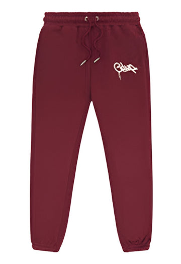 Handstyle Logo Track Pants Maroon/Cream