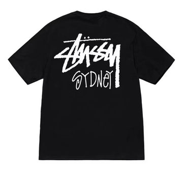 STUSSY SYDNEY Logo Tee Black