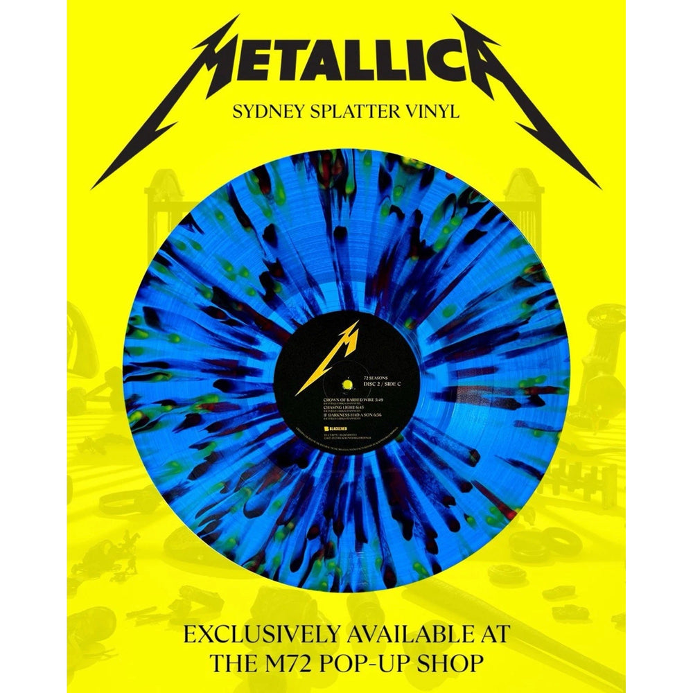 METALLICA 72 Seasons SYDNEY Splatter Pop Up AUSTRALIA Exclusive Vinyl Record