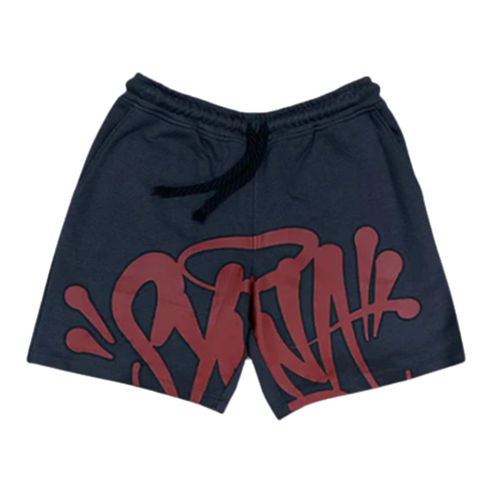 Syna World Logo Shorts - Burgundy/Grey