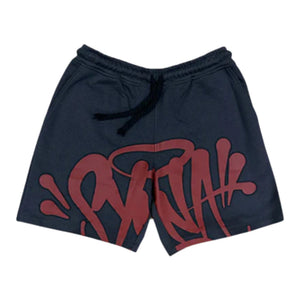 Syna World Logo Shorts - Burgundy/Grey