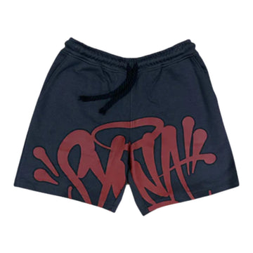 Syna World Logo Shorts - Burgundy/Grey