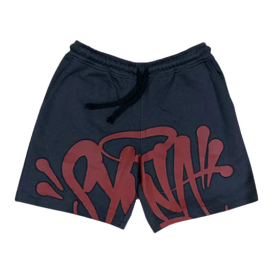 Syna World Logo Shorts - Burgundy/Grey