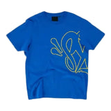 Syna World Logo T-Shirt - Cobalt Blue/Yellow view 1