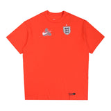 Palace x Nike England T-Shirt 'Crimson' view 1