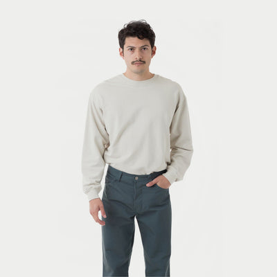Terry Fleece Grey Oversized Longsleeve T-Shirt
