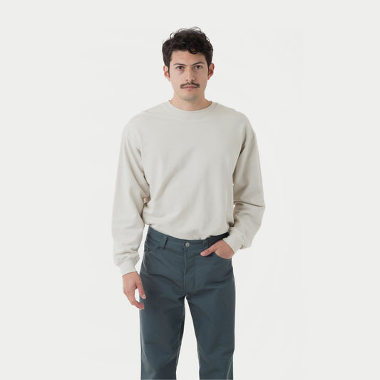 Terry Fleece Grey Oversized Longsleeve T-Shirt