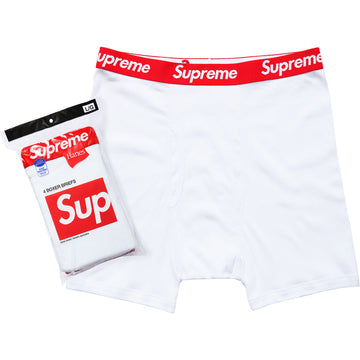 Supreme®/Hanes® Boxer Briefs (4 Pack) — White
