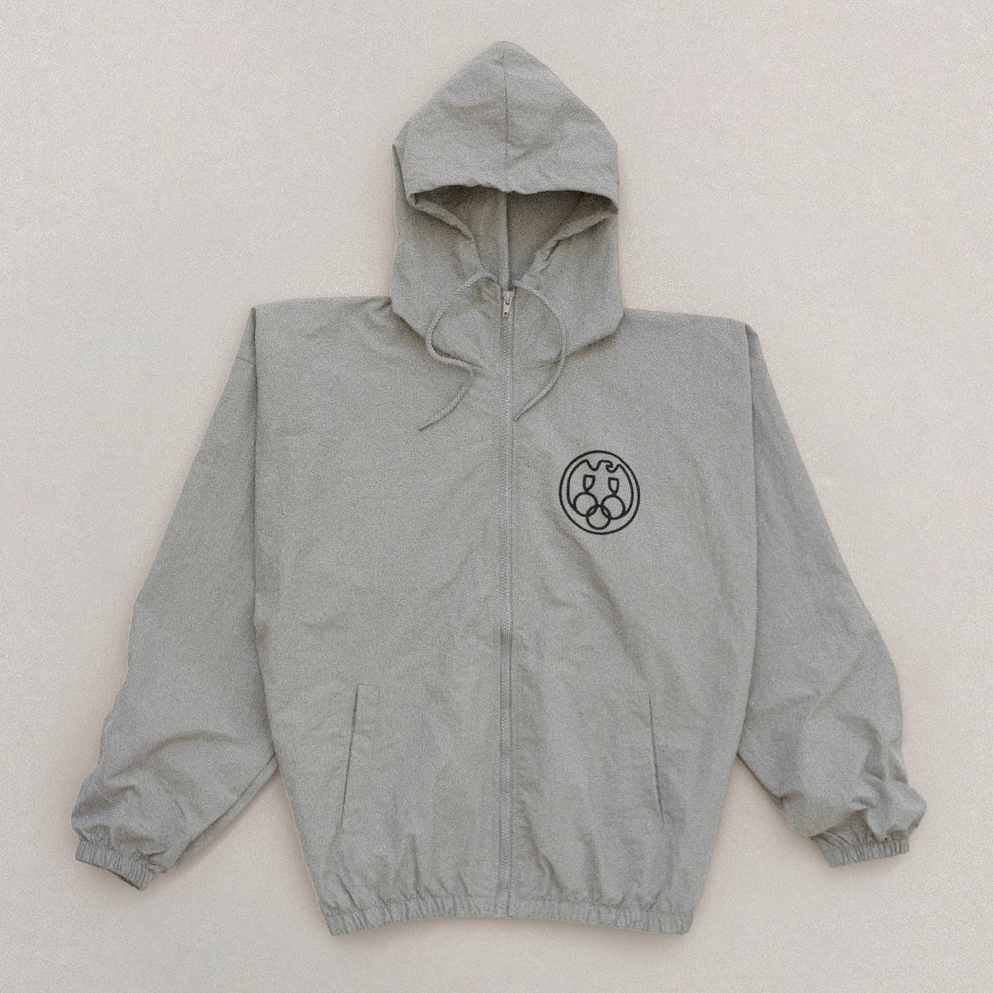 Yeezy Windbreaker Zip-Up Printed - Mocha
