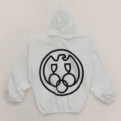 Yeezy Windbreaker Zip-Up Printed - White
