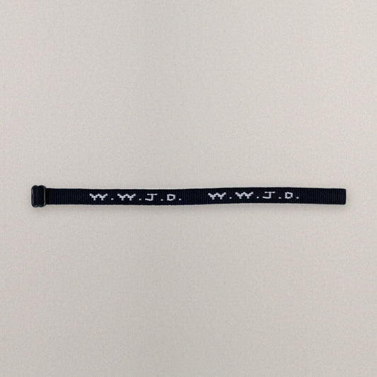 Yeezus Tour 2013 'WWJD' Black Bracelet