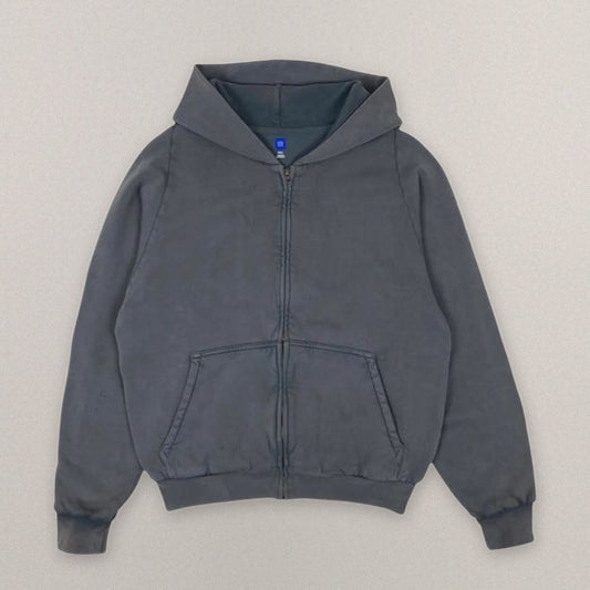 Yeezy Gap — Yeezy x Gap Zip Up Hoodie Poetic Grey