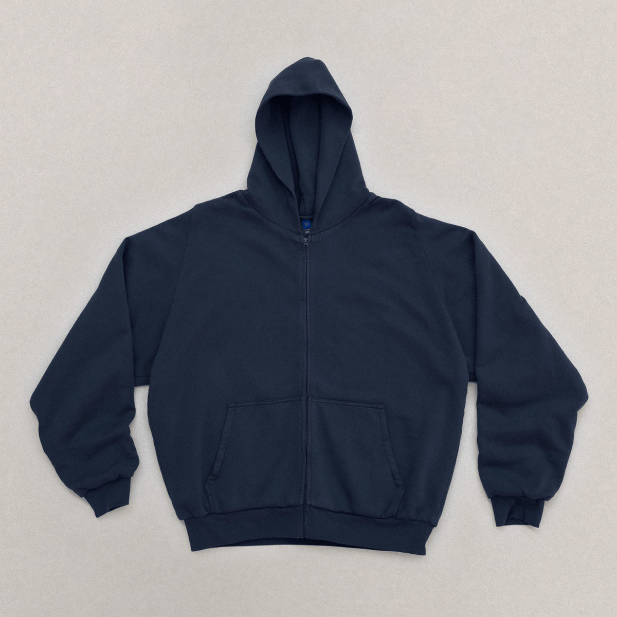 Yeezy Gap Cotton Fleece Zip-Up Hoodie - Navy